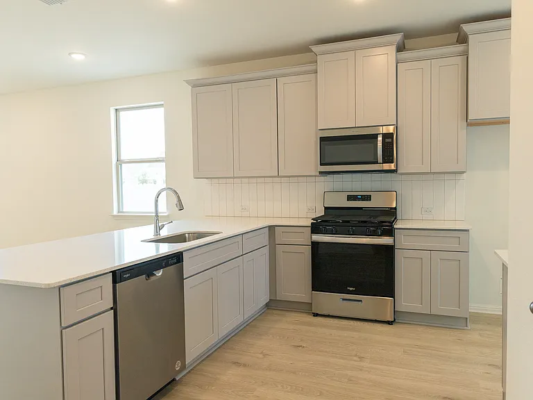 Spacious kitchen with brand new appliances