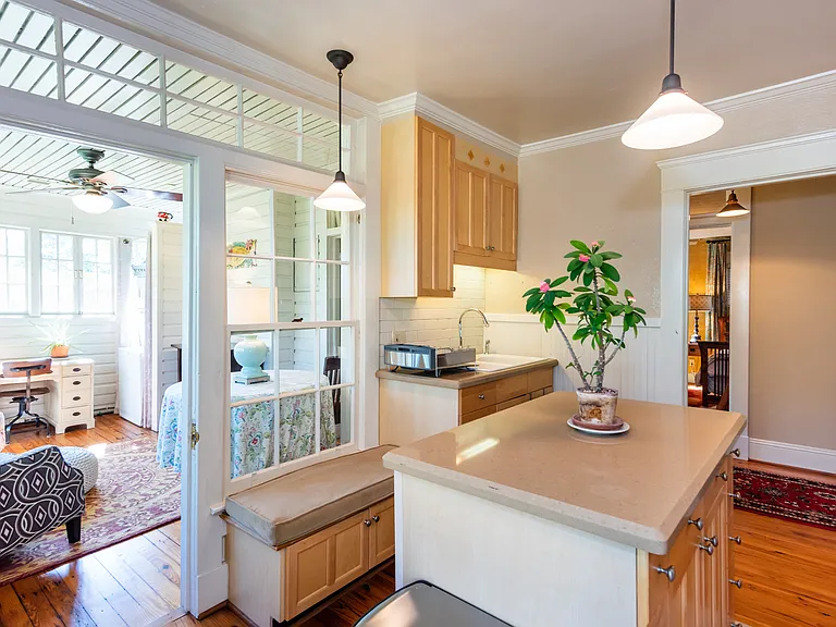 Kitchen
+Microwave
+Refrigerator
+New oven as of 2025
+Countertop dishwasher only