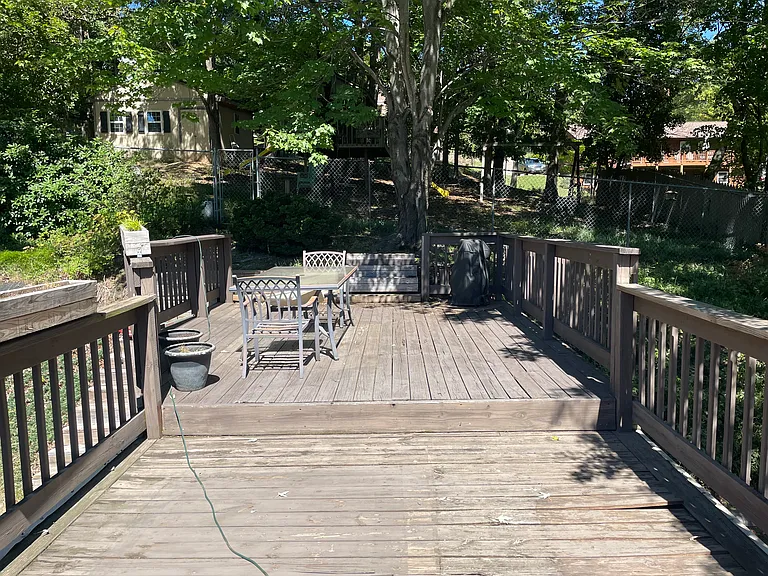 12 x 24 deck to embankment