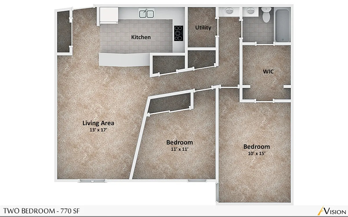 Floor plan 2 Bedroom