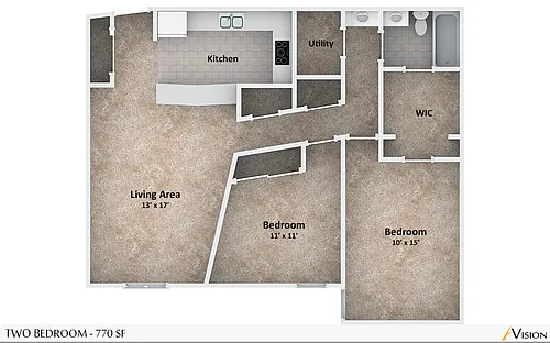 Floor plan 2 Bedroom