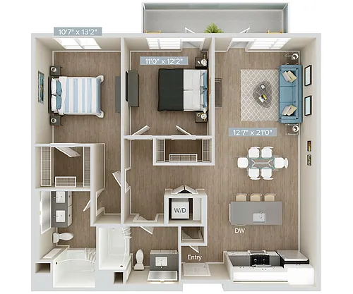Floor plan B2U-1136
