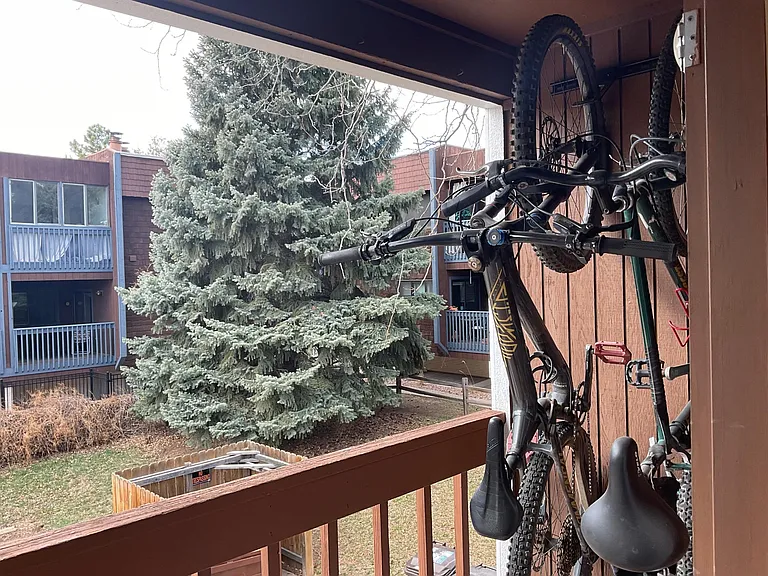 Bike storage on deck