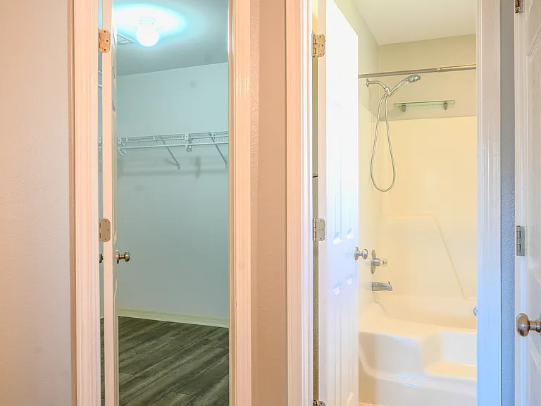master bedroom bath and closet