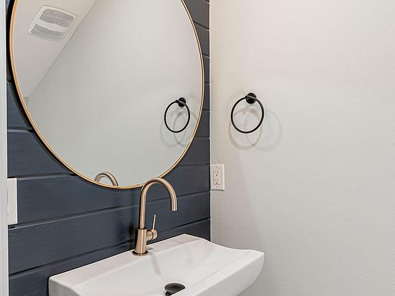 half bath off foyer