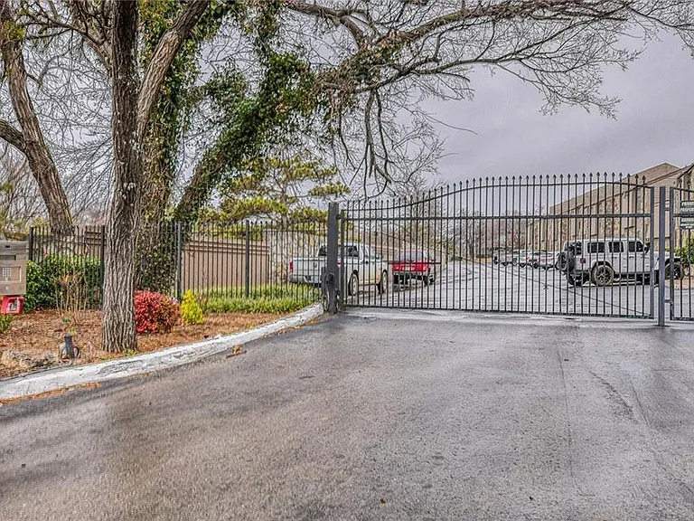 Secure entry gate.