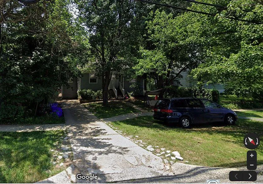 Cement driveway for exclusive tenant use