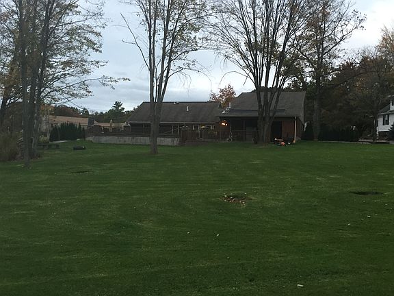 Back yard & back of pool