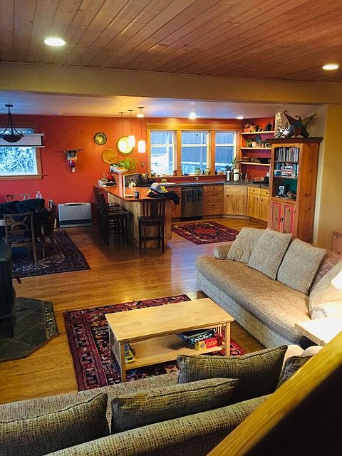 Kitchen, dining & living