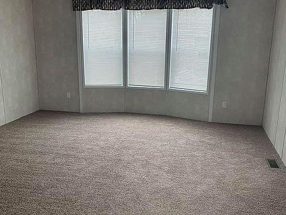 Living room with Bay window