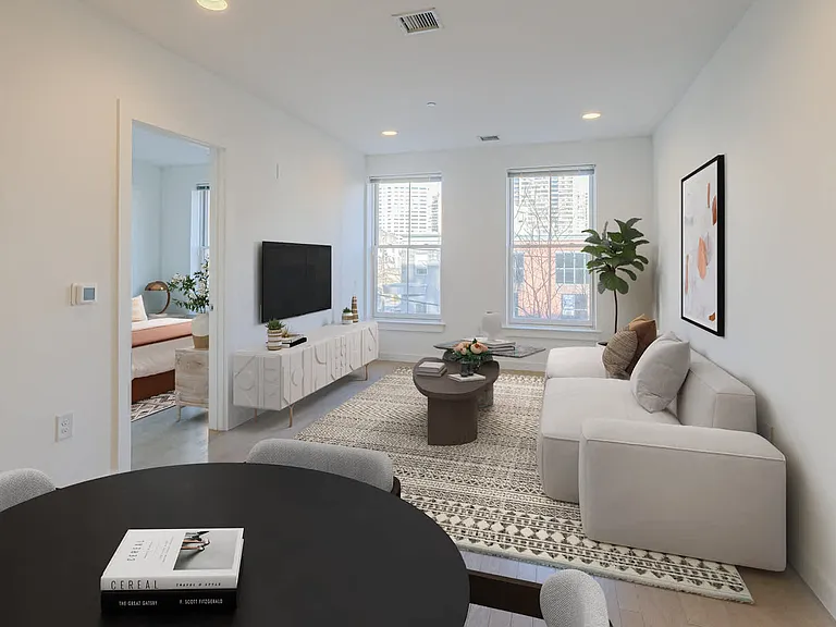 Living Room with Hard Surface Flooring