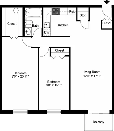 Two Bedroom Two Bedroom