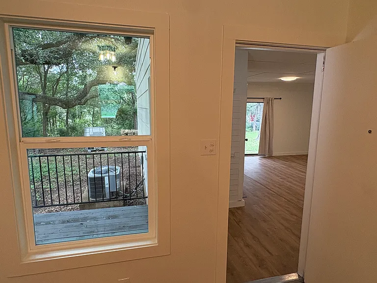 Entrance to storage room connected to kitchen