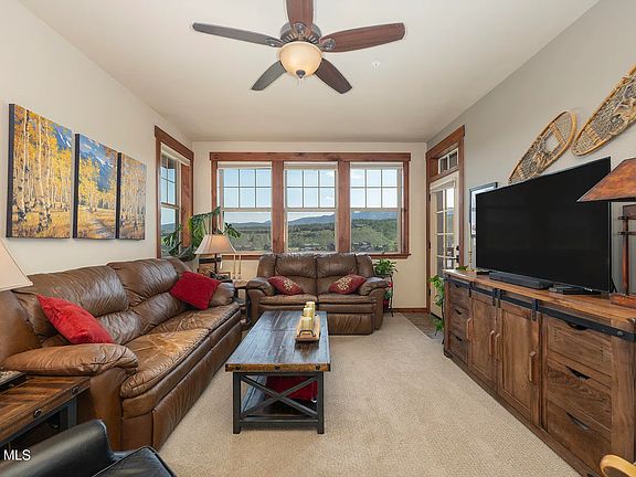 Family room with view of the continental divide.