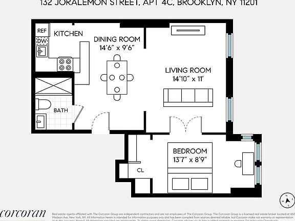 2nd image of 132 Joralemon St APT 4C