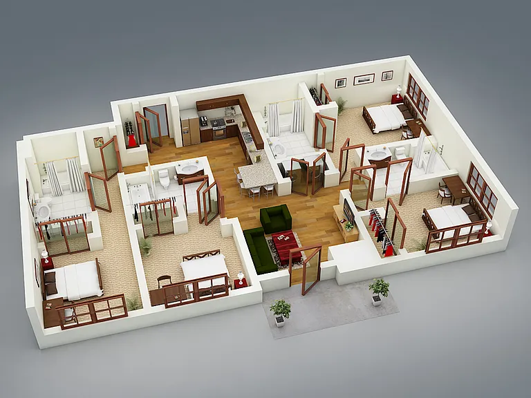 Metro Park East - MOD 9 - 4 Beds - 4 Baths - 308 Sq. ft.