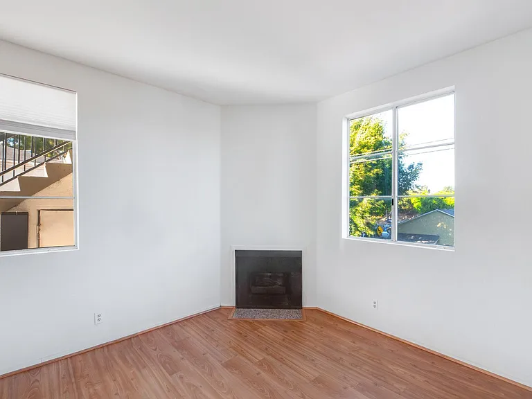 Living room fireplace