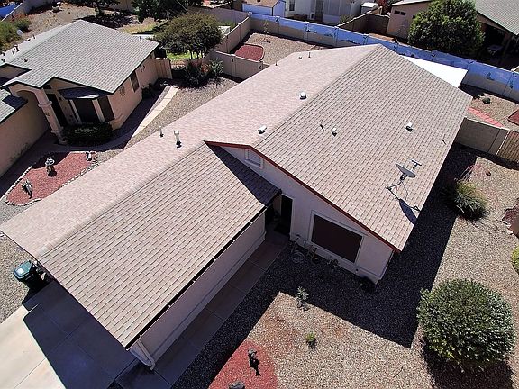 Notice roof condition