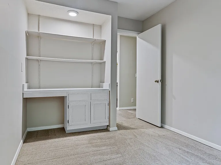 Built in book cases available