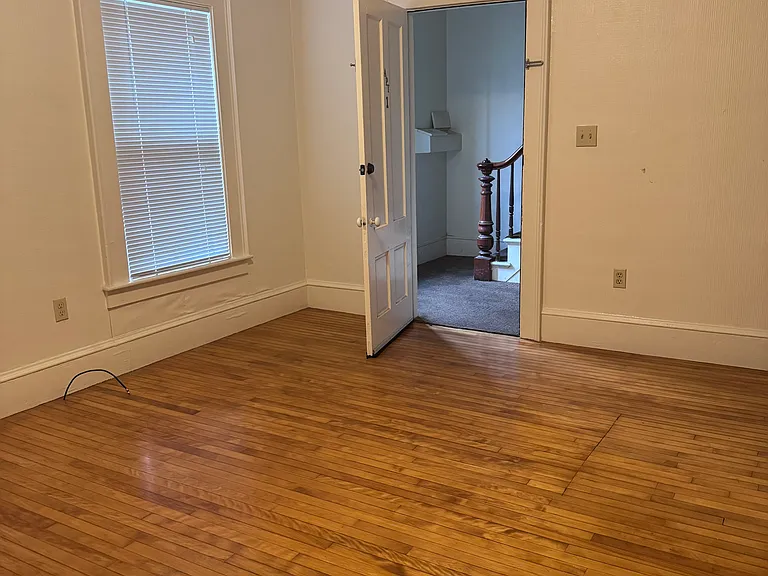 Front door entrance into living room