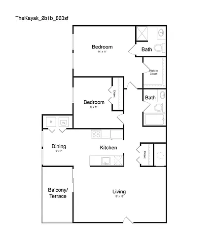 Floor plan Kayak II