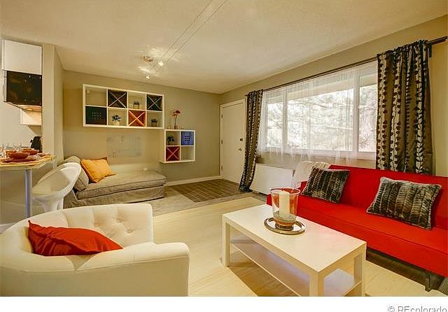 Living room ( red couch and white chair have been updated and are different colors now).