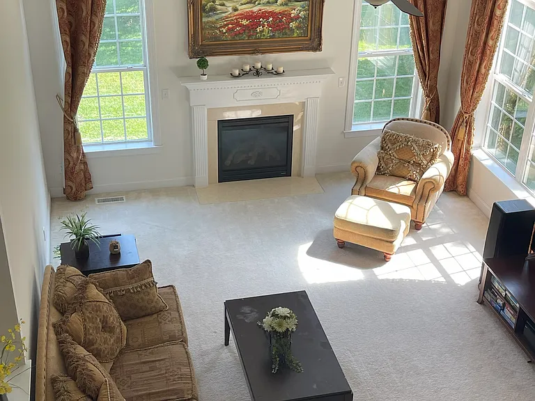 top down view family room
