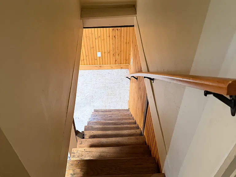 Stairs to lower area