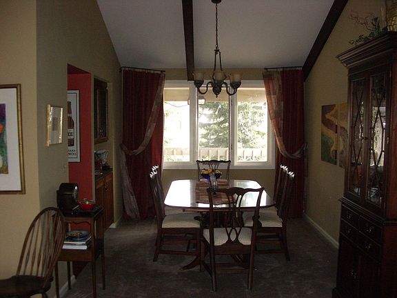 Dining Room overlooks outside patio