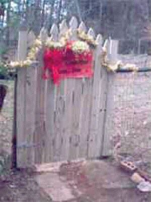 Gate to fenced back yard