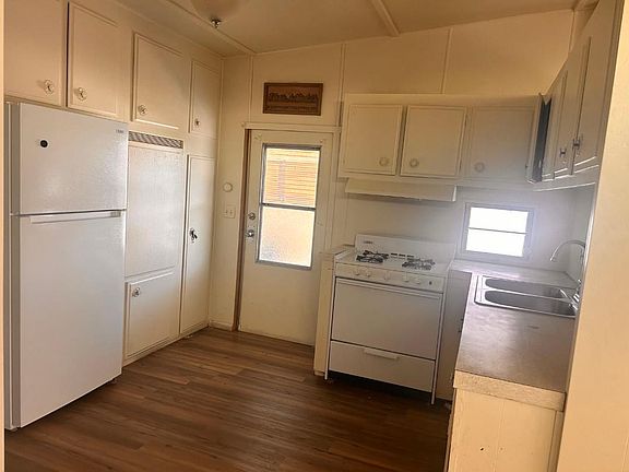 removed the old oven and installed new stove with oven and one year old refrigerator