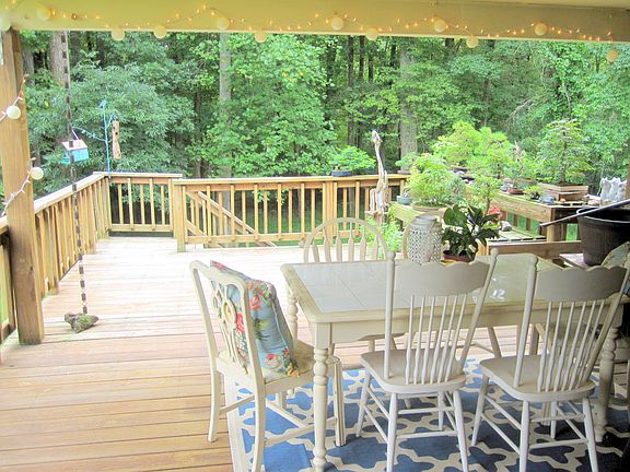 Deck facing woods