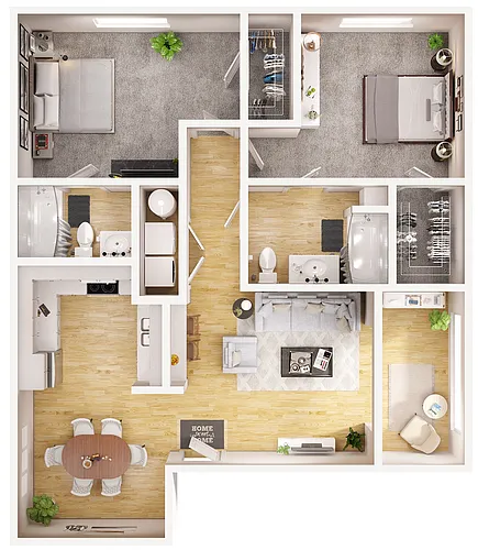 Floor plan 2B Renovation 3