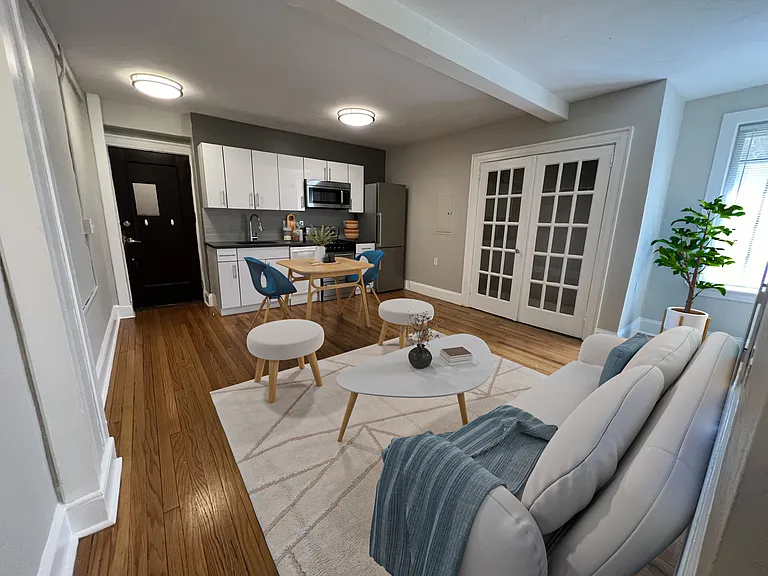 Two Bedroom 09 Floorplan Kitchen and Living Space