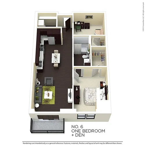 Floor plan One Bedroom 6