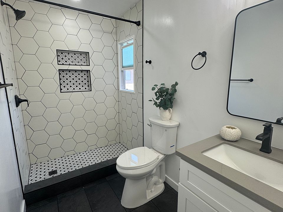 Renovated spa-inspired
 bathroom