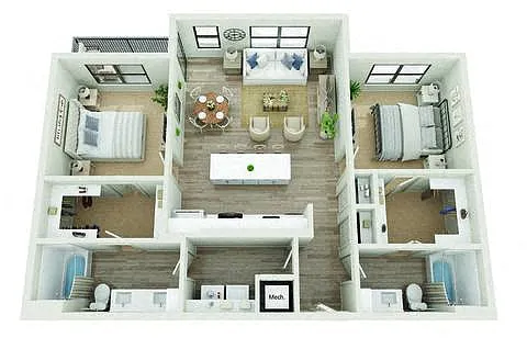 Floor plan B3