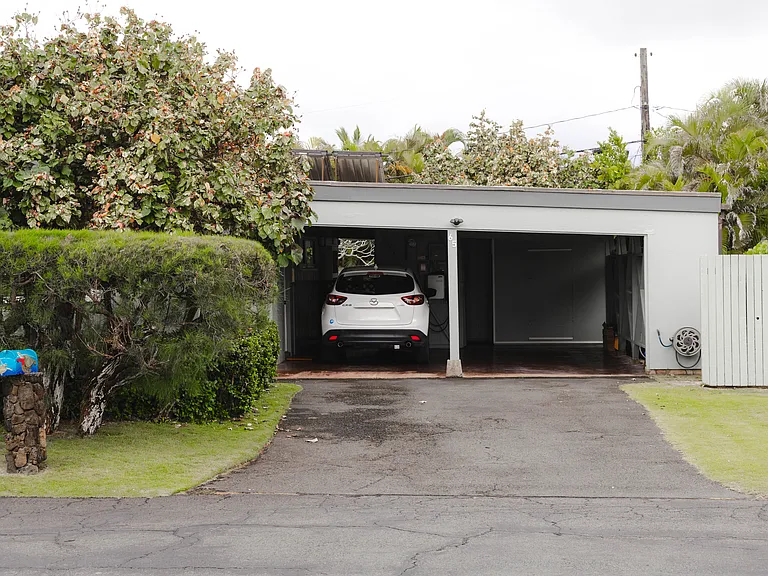 Covered carport. Left stall will be available for renters