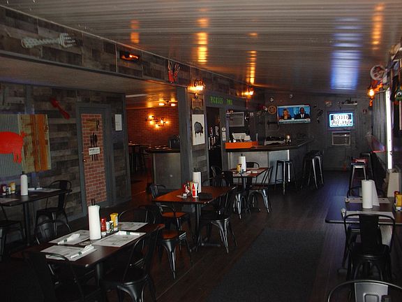 New Flooring, New Walls, New Lighting, New Paint http://BuyThisBar.com