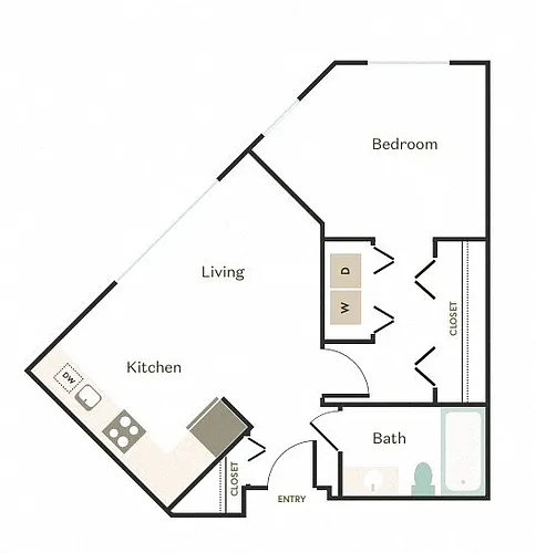 Floor plan 1X1 - D3