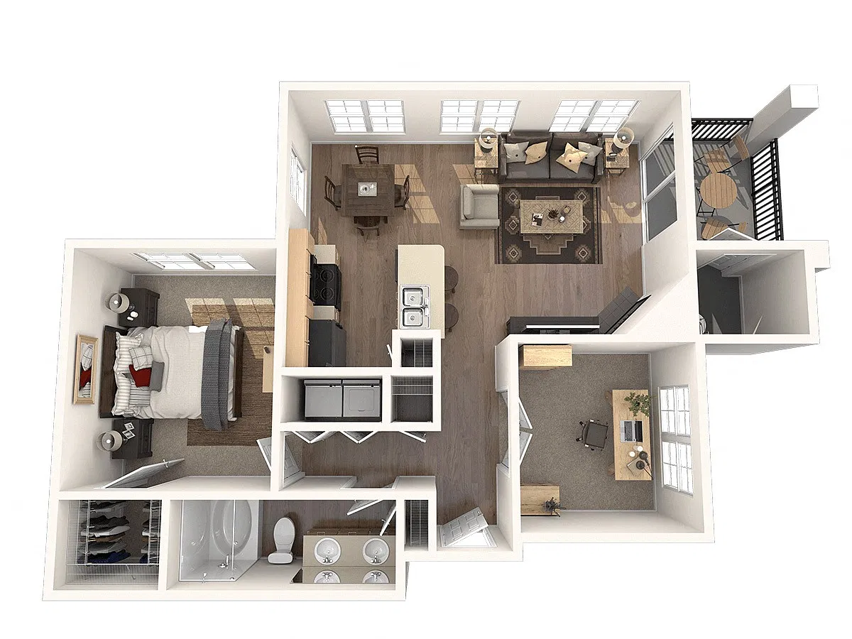 Floor plan Movado (w/Den)