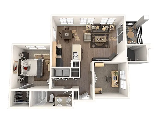 Floor plan Movado (w/Den)
