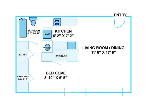 Floor plan Studio
