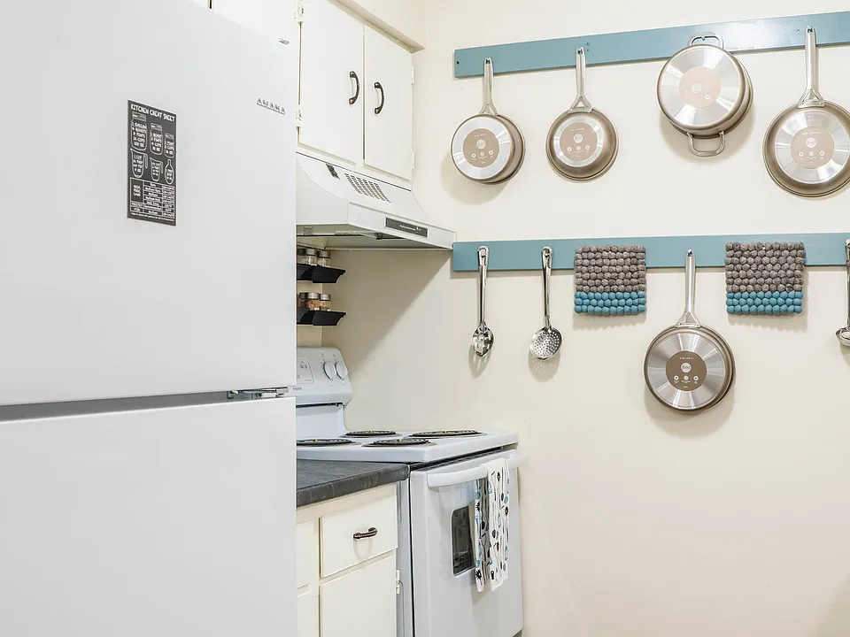 Refrigerator, Stove, and Hood