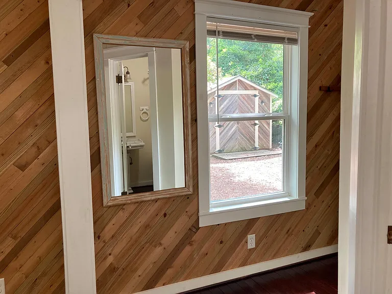 Bedroom #3 with view into backyard