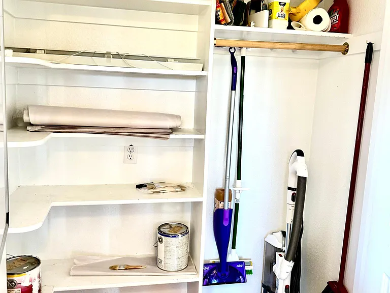 Kitchen pantry and broom closet