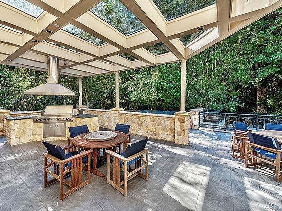 Beautiful covered patio makes for easy year round entertaining.