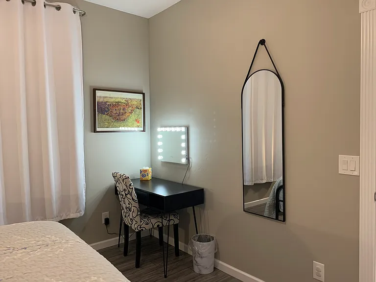 Each bedroom is furnished with a desk to facilitate remote work if required