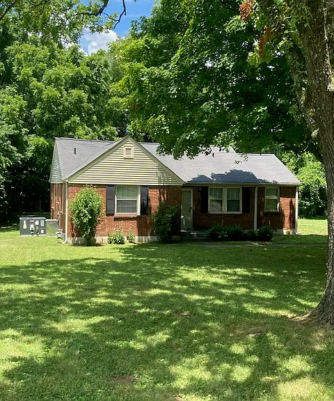 Front of house in summer