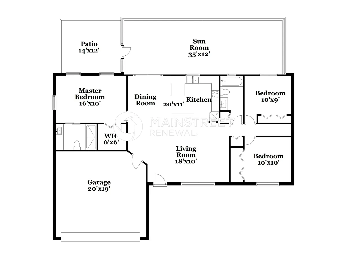 Floor Plan - 9001 Irving Rd